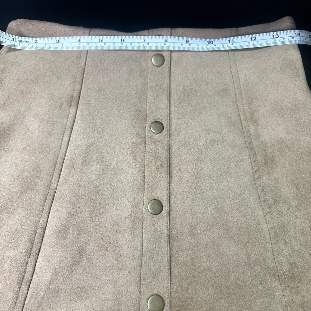 HYFVE Camel Skirt with Button Detail - Picture 2 of 5